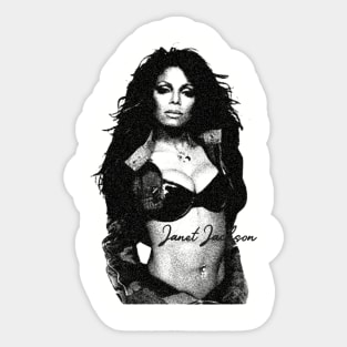 Janet Jackson // 80s rnb Sticker